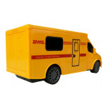 Dodávka DHL so zvukom a svetlami RC - žltá